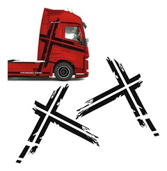 Adesivo Lateral Volvo Suécia Fh Performance Preto