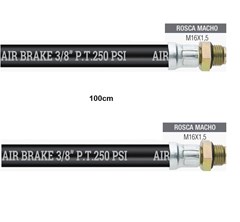 Flexível da Cuica de Freio de 100cm da Carreta Guerra e Randon com Conector Macho X Macho M16 (TFF100-1616)