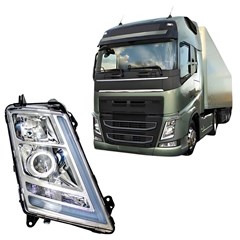 Farol Principal Caminhão Volvo FH, FM de 2015 Após 2021 Lado Direito - 84170243