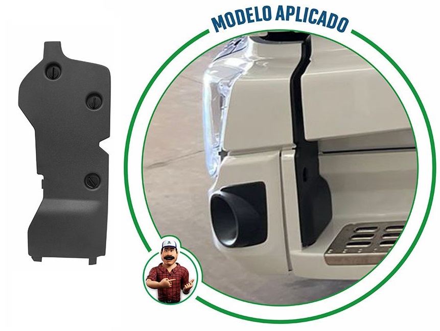 Placa Proteção Farol Caminhão Volvo VM Após 2019 Lado Direito - 84719578