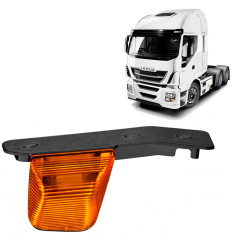 Lanterna Seta Caminhão Iveco Stralis Lateral Laranja Com Suporte Lado Esquerdo