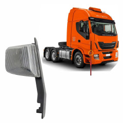 Lanterna Seta Caminhão Iveco Stralis Lateral Cristal Com Suporte Lado Esquerdo