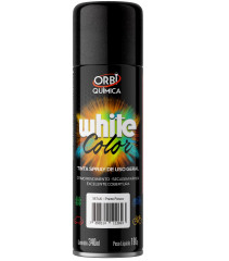 Tinta Spray White Color 340 ML Preto - Fosco