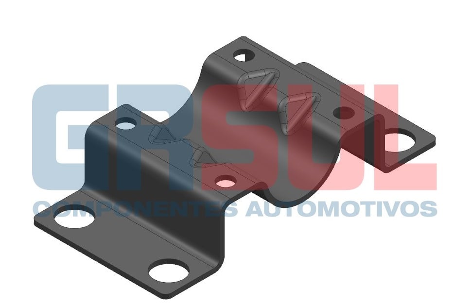 Suporte da Abraçadeira do Suporte Estribo Iveco Stralis, Hi-Road, Hi-Way - 41218629
