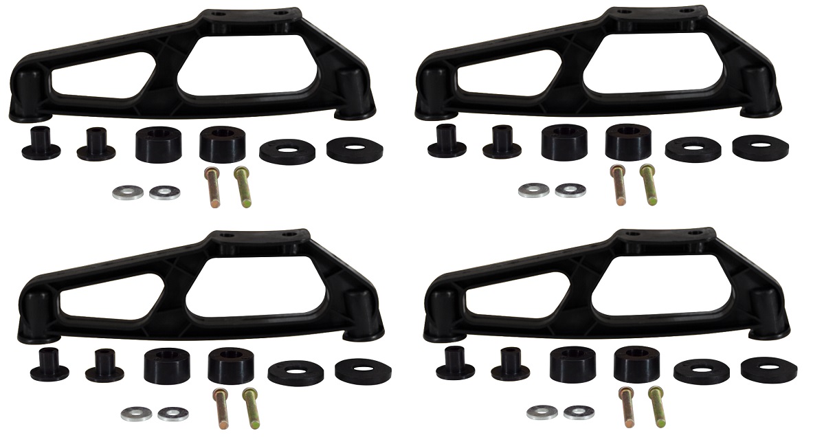 Conjunto Suporte Tapa Sol Iveco Hi-Way (04 Peças) - 5801703976