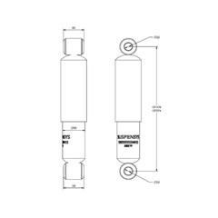 Amortecedor Semirreboque Facchini A9013 - 100000554415, AMOR014