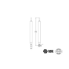 Amortecedor Suspensão Dianteira Volkswagen 7.100, 8.120,   Ford 814, 815C - 2RF413031