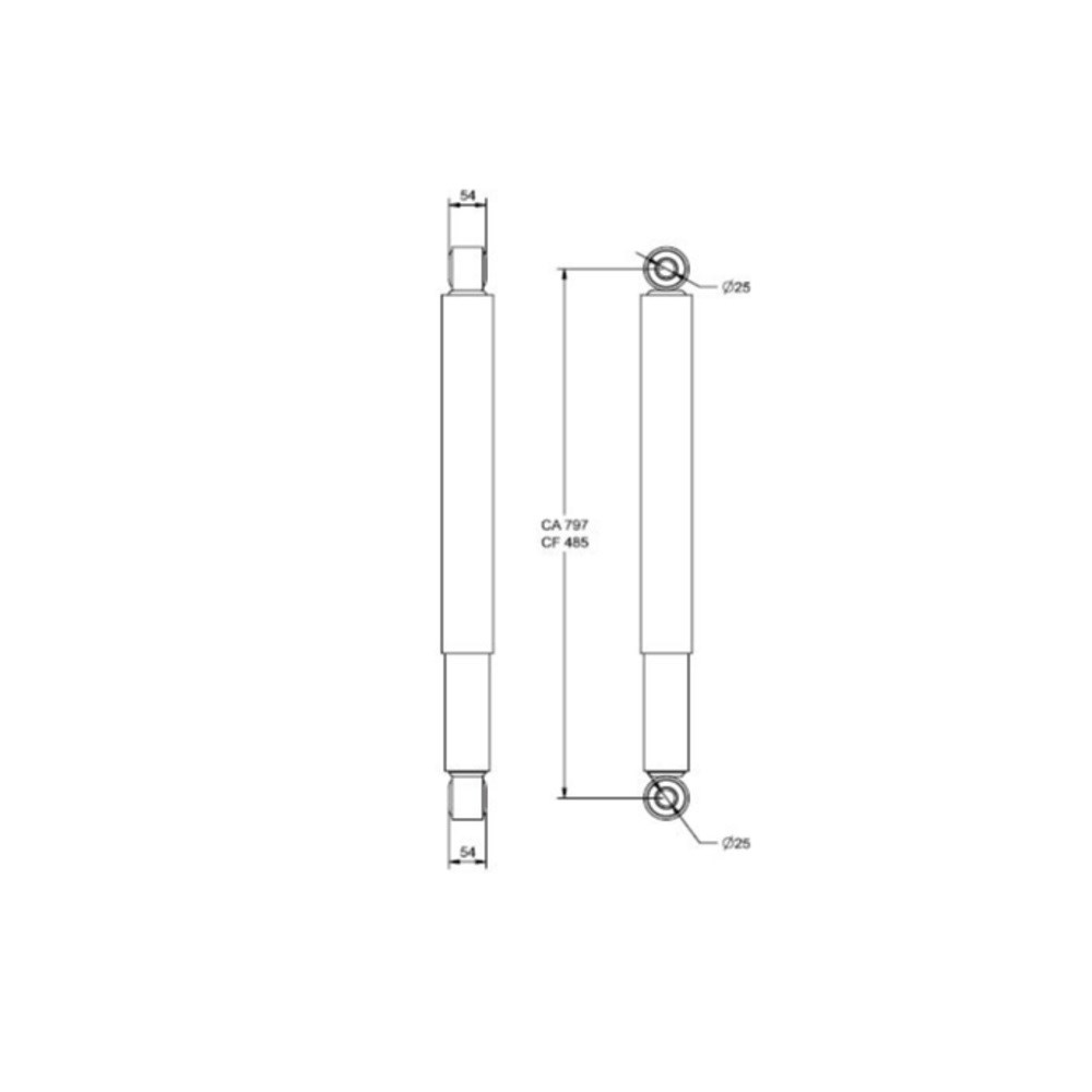 Amortecedor Suspensão Volkswagen 15-190 - Universal - 100000598762 Amortecedor Suspensão Volkswagen 15-190 - Universal - 100000598762