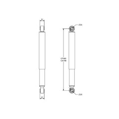 Amortecedor Suspensão Ford Cargo, Mercedes-Benz 1618 Traseiro - 100000598791