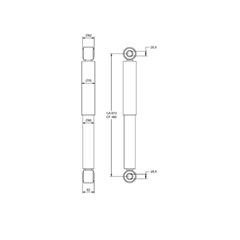 Amortecedor Suspensão Dianteiro Volkswagen 17-260 - Universal - 100000598791 Amortecedor Suspensão Dianteiro Volkswagen 17-260 - Universal - 100000598791