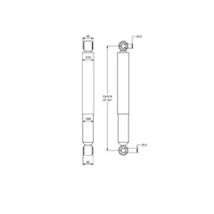 Amortecedor Suspensão Traseiro Volkswagen 17-260 - Universal - 100000598792