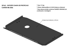 Suporte Protetor Carter Mercedes-Benz Atego Após 2013 - 9583120261