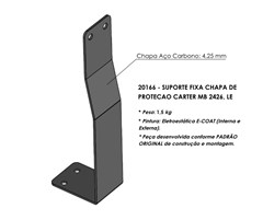 Suporte Protetor Carter Mercedes-Benz Atego Após 2013 Lado Esquerdo - 9585211340