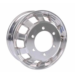 Roda de Alumínio para Caminhão Furo Quadrado 17,5 x 6.00 – 6 Furos Alto Brilho