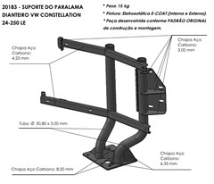 Suporte Paralama Cabine VolkswagenConstellation Lado Direito - 2T2821152C