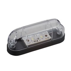 Lanterna Placa Delimitadora LED Bi-Volt Com Fio - Cristal