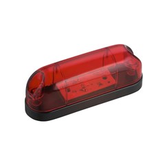 Lanterna Placa Delimitadora LED Bi-Volt Com Fio - Vermelha