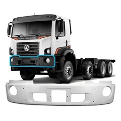 Parachoque Dianteiro Caminhão Volkswagen Constellation 24.260 Compactor 6x4 - 2S2807071E, 2T2807071C5