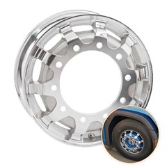 Roda Disco Sem Câmara Alumínio 10 Furos 22,5 X 8,25 - Fratucci