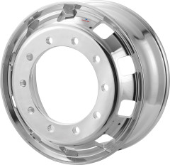 Roda Alumínio Forjada Roadline RDS 2.0 22,5” x 8,25” 10 Furos Polimento Duplo para Caminhões Ônibus e Reboques