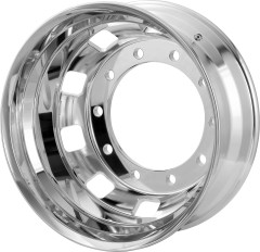 Roda Alumínio Forjada Roadline RDS 2.0 22,5” x 8,25” 10 Furos Polimento Duplo para Caminhões Ônibus e Reboques