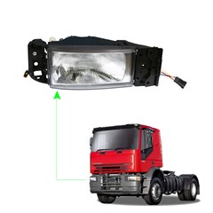 Farol Principal Caminhão Iveco Eurocargo Cavalino Até 2011 Lado Direito - 500340503