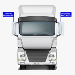 Defletor Cabine Lateral Externo Caminhão Scania Série 4 ”R, G” Lado Direito - 1370330