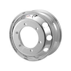Roda de Alumínio 17,5x6 202mm 6 Furos RD 688 em liga 6061 T6 forjada para Mercedes-Benz Accelo 715/815/915 e Volkswagen Novo Delivery 9.170/9.180