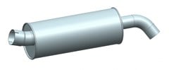 Silencioso Ford Cargo 712, 814, 815, 1996 a 2012 - 7C455230BB