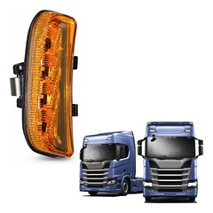 Lanterna Seta Lateral Paralama Scania Série 7 NTG Após 2018 Lado Esquerdo - 2334727