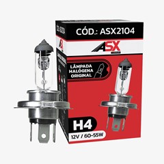 Lampada H-4 - 12V, 60/55 Watts (caixa com 10) - ASX2104