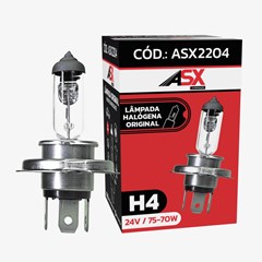 Lampada H-4 - 24V, 75/70 Watts (Caixa com 10) - ASX2204