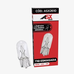 Lampada Esmagada Pingão 24V, W5W (Caixa com 10) - ASX2610