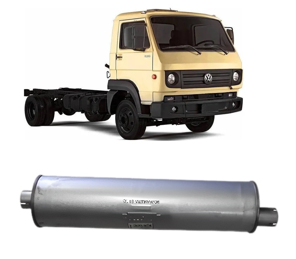 Silencioso Caminhão Volkswagen 11.130 Ford F-11000 22000 Com Miolo - T11253121B