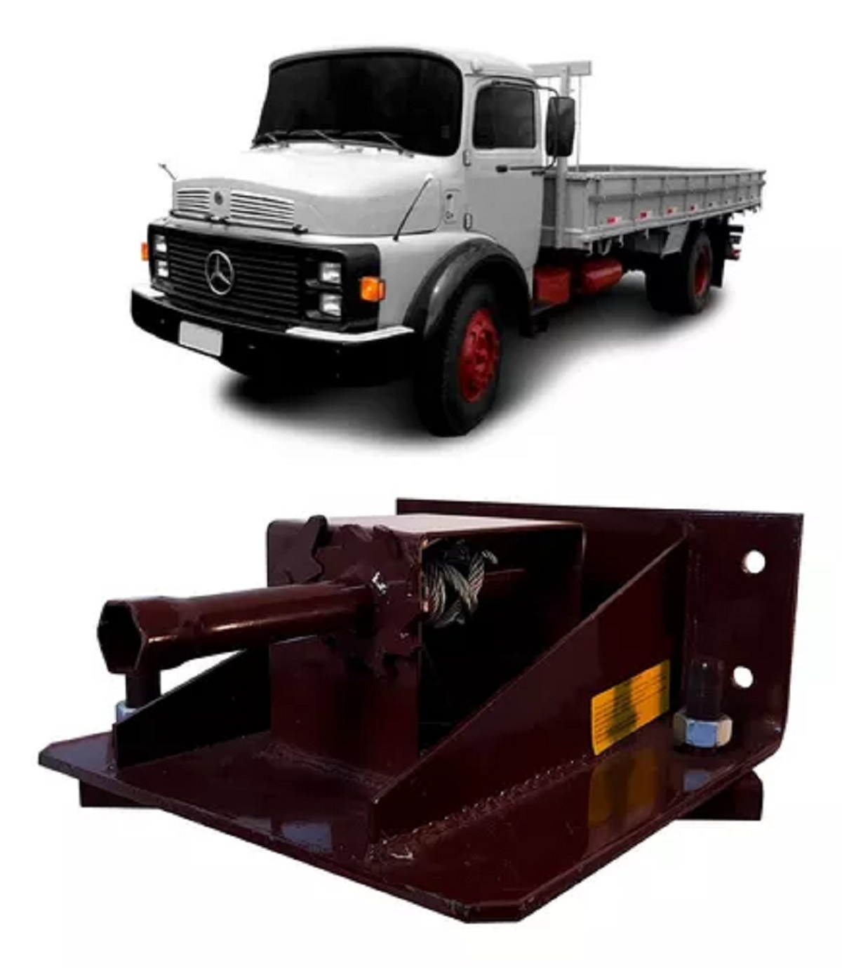 Suporte Estepe Caminhão Mercedes-Benz 1313, 2213 3 Parafusos -3454007359