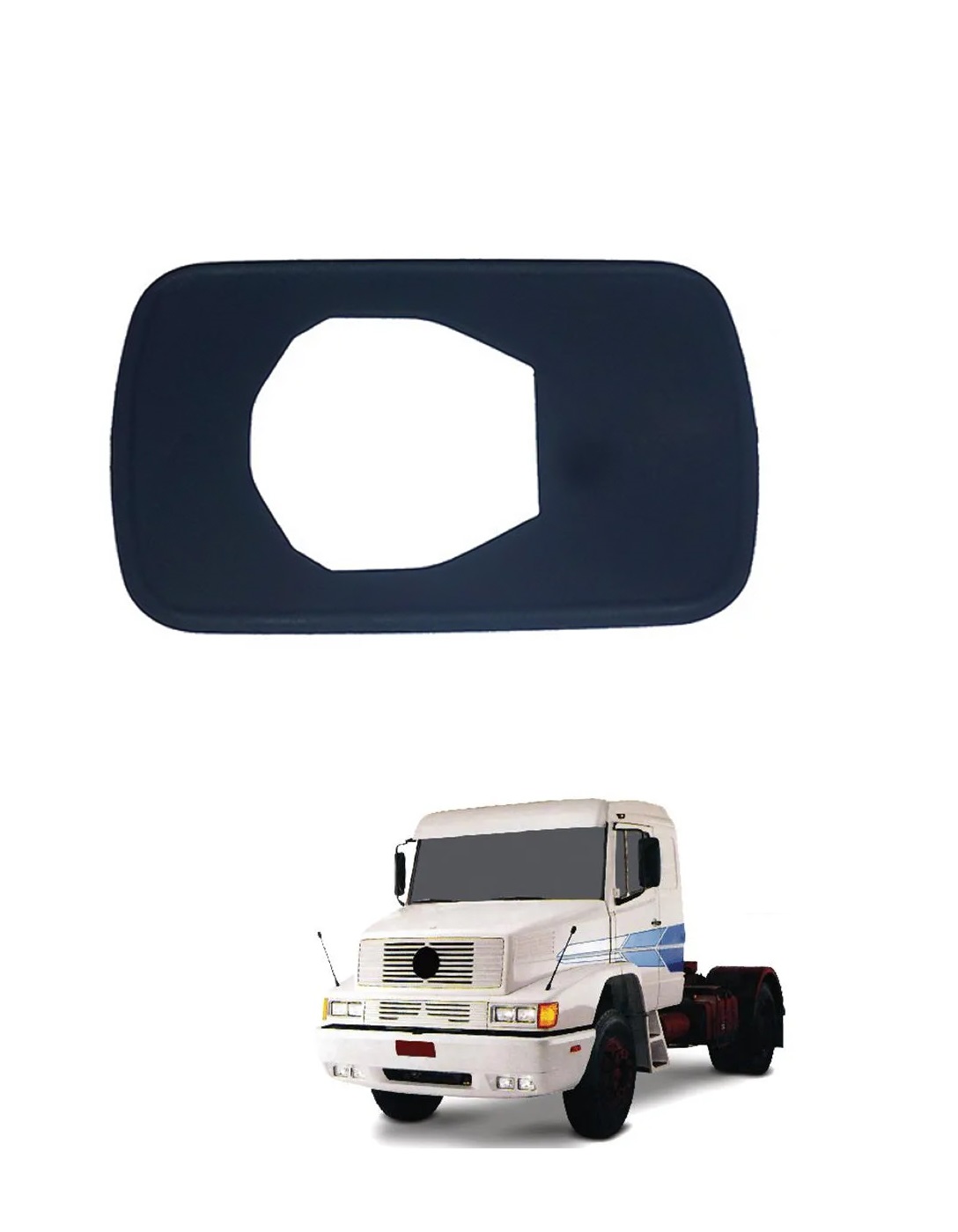 Borracha Maçaneta Externa Caminhão Mercedes-Benz 1618, 1989 a 1995 Grande