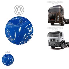 Tapete Verniz Caminhão Volkswagen Constellation Após 2006 Cabine Simples Azul