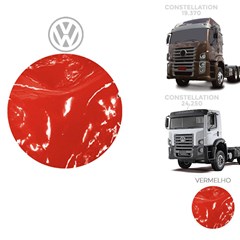 Tapete Verniz Caminhão Volkswagen Constellation Após 2006 Cabine Simples Vermelho