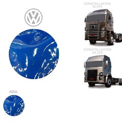 Tapete Verniz Caminhão Volkswagen Constellation Após 2006 Cabine Dupla Capo Azul