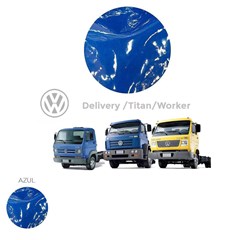 Tapete Verniz Caminhão Volkswagen Titan Work Ano 1999 a 2004 Azul