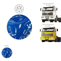 Tapete Verniz Caminhão Volkswagen Novo 1994 a 1998 Dianteiro - Azul