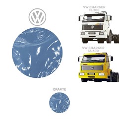 Tapete Verniz Caminhão Volkswagen Novo 1994 a 1998 Dianteiro - Grafite