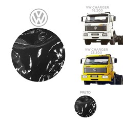 Tapete Verniz Caminhão Volkswagen Novo 1994 a 1998 Dianteiro - Preto