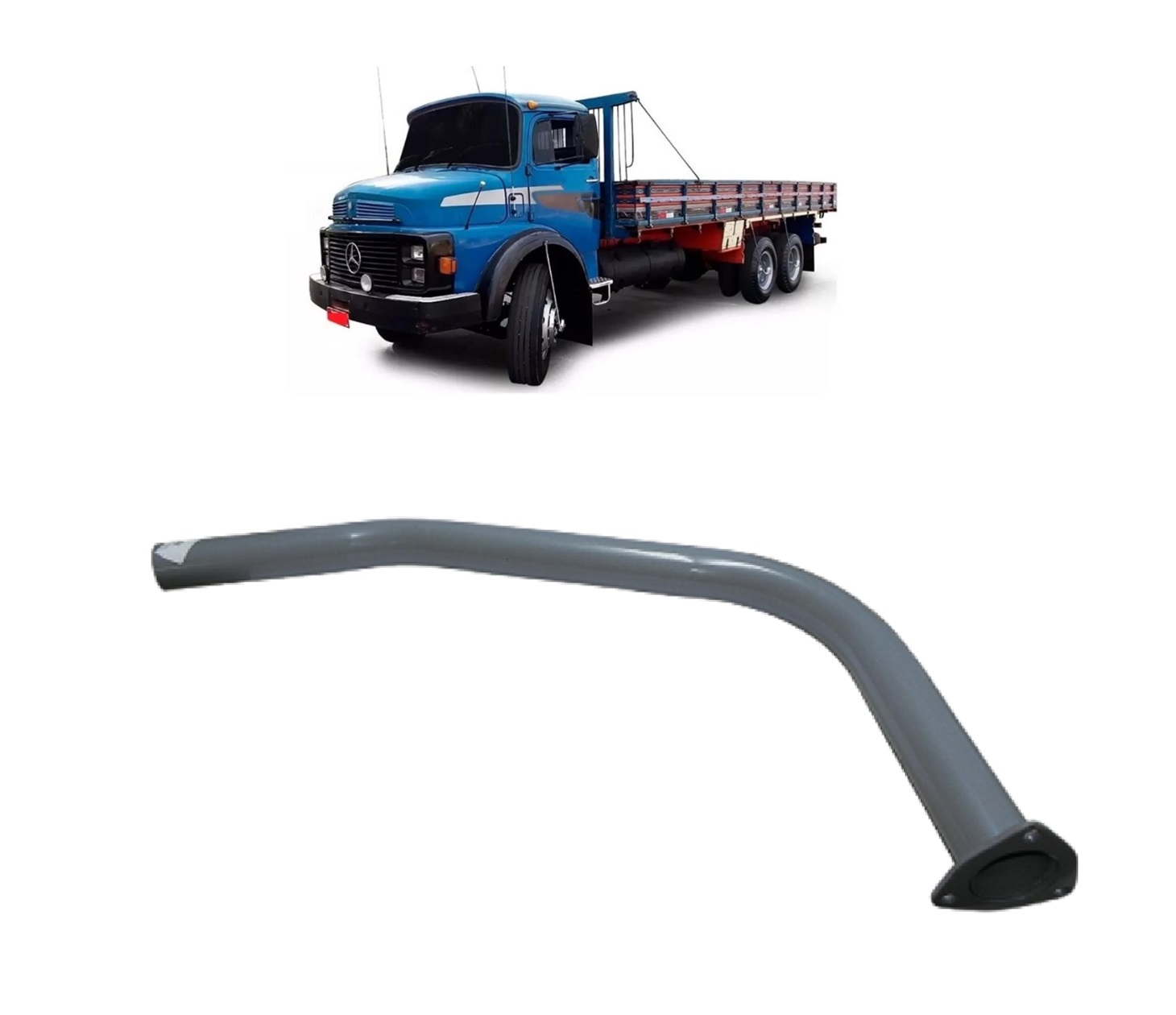 Tubo Dianteiro Motor Caminhão Mercedes-Benz 1113 Aspirado 2.12 Pols - 3444907720