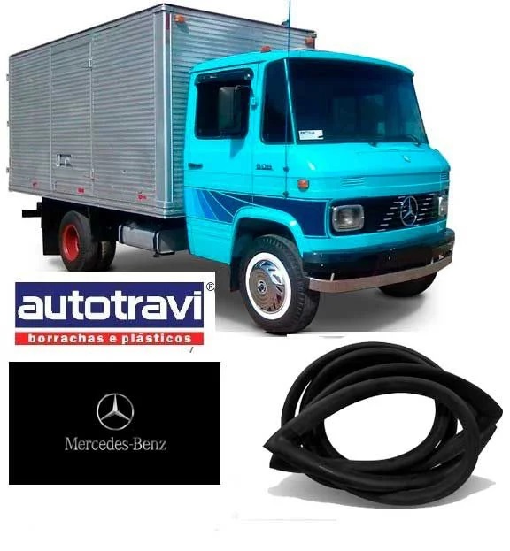 Borracha (Guarnição) Para-brisa Caminhão Mercedes-Benz 608 e 708 1972 a 1989 - 6736710020