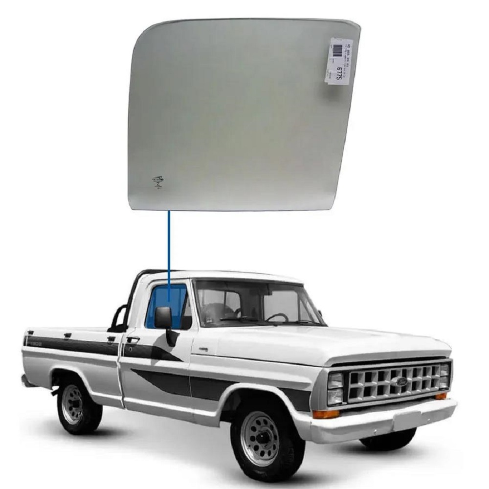 Vidro Vigia Ford F-1000 de 1993 até 1998 Direito ou Esquerdo