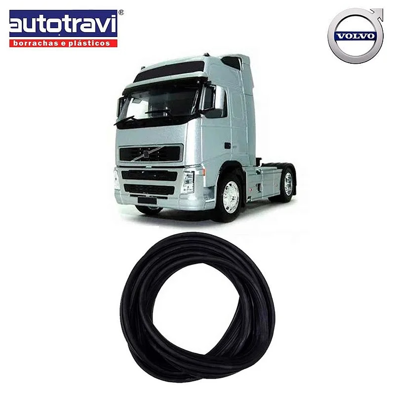Borracha (Guarnição) Para-brisa Caminhão Volvo FH, FM, NH 2004 a 2006- 16192554