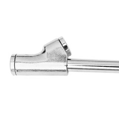 Bico Encher Pneu - Inflador Duplo Bico Reto Com Rosca 150MM