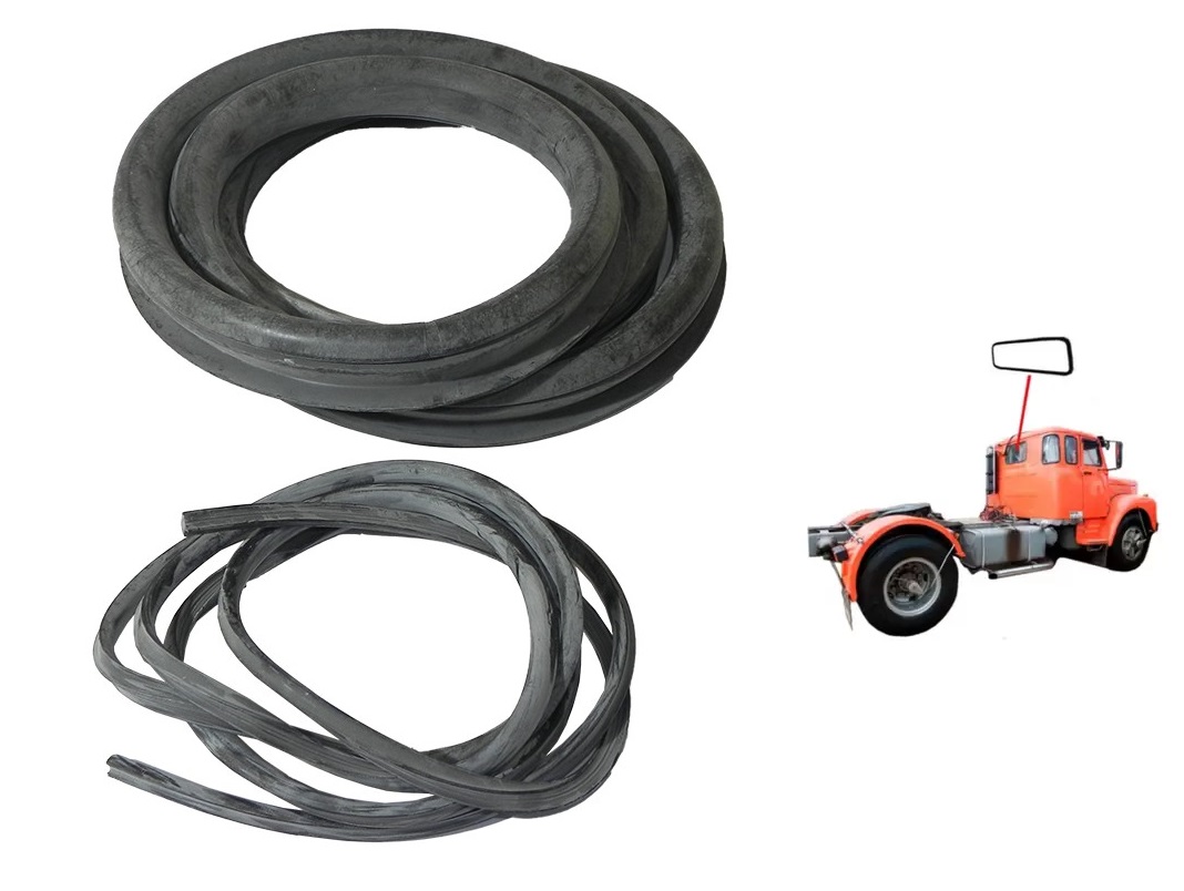 Borracha vidro vigia traseiro caminhão Scania L101, L110, LS110, LT110, L111, L111S, LT111 e L141 1968 a 1981 séries 0 e 1 - 172623