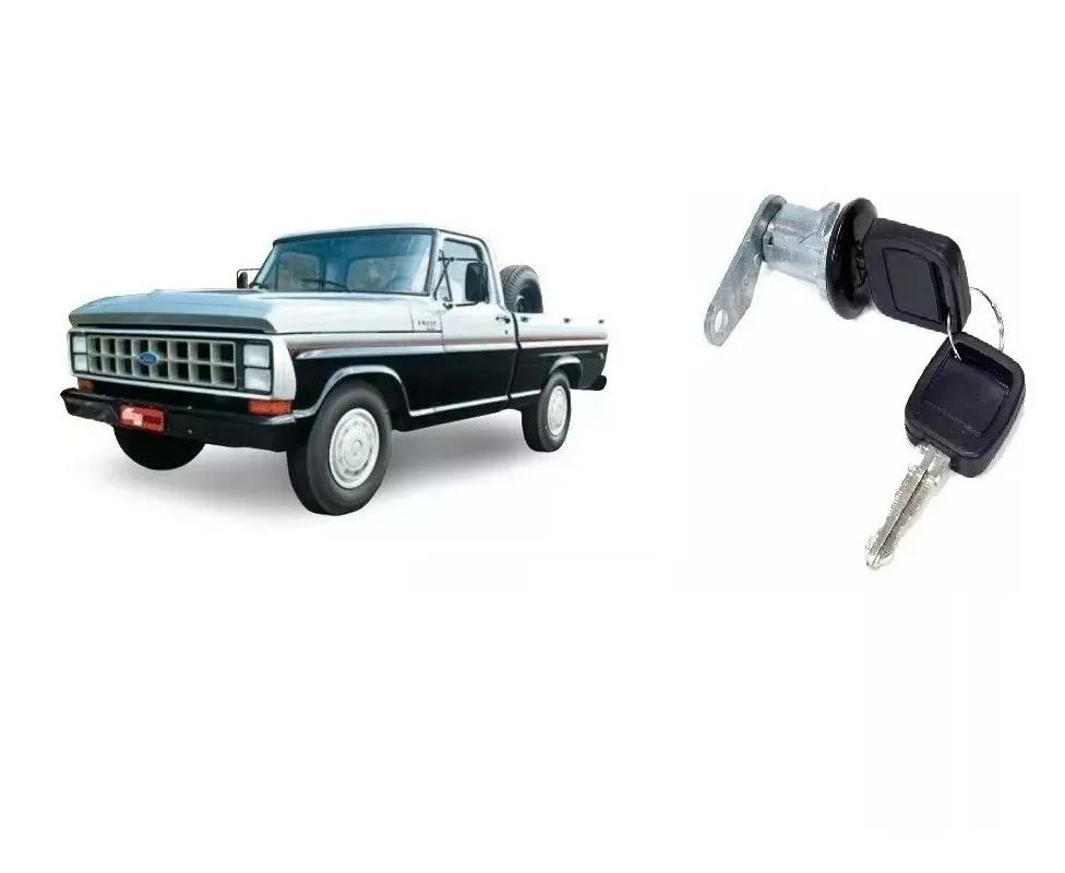 Cilindro Maçaneta Porta Caminhonete Ford F-4000 Até 1992 Com Chave - Lado Esquerdo